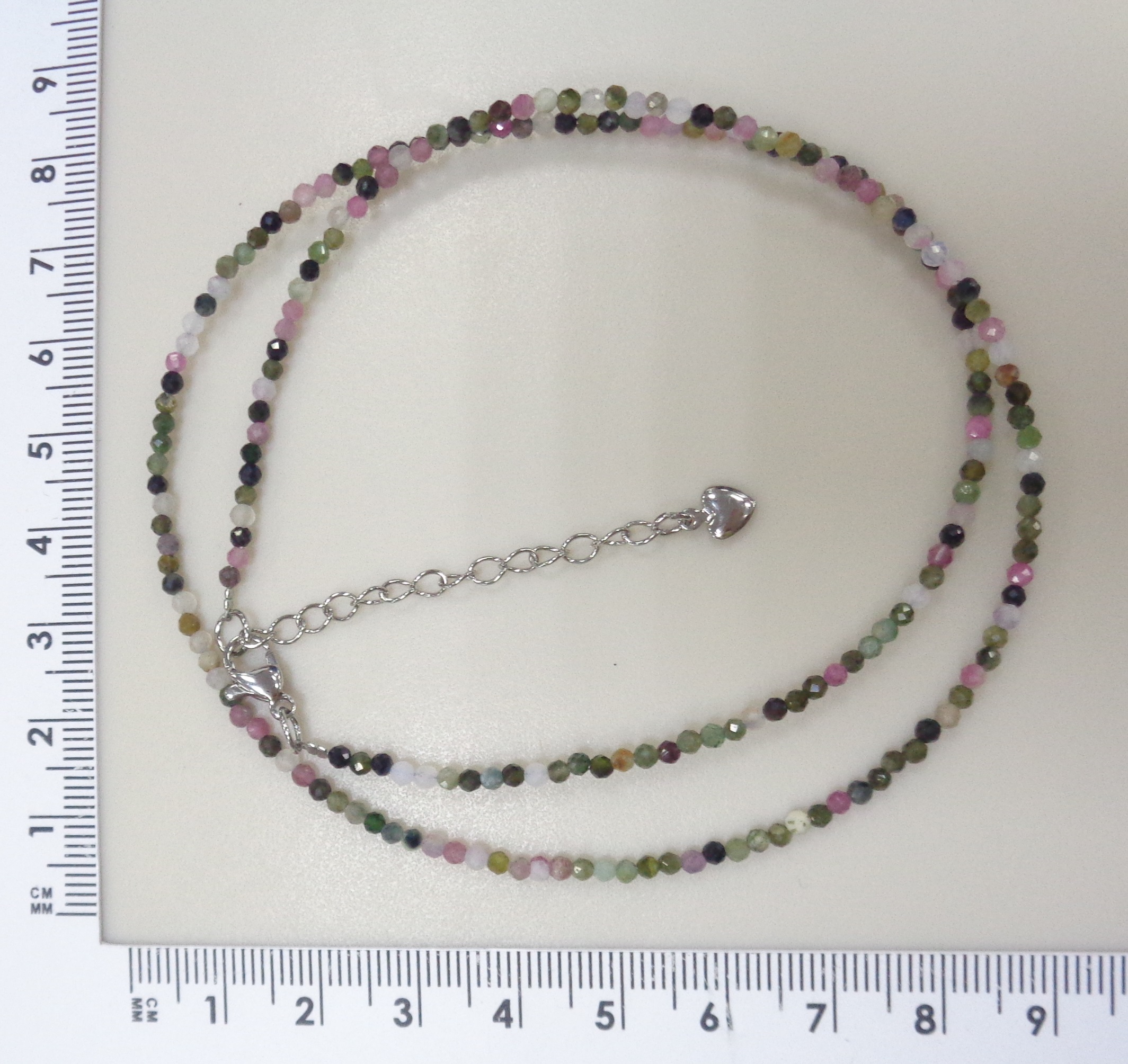 Бусы из цветного турмалина